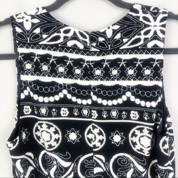 LUCCA COUTURE | Plunge V-Neck Fit & Flare Navy Mini Dress Women’s Size Medium - Picture 8 of 9